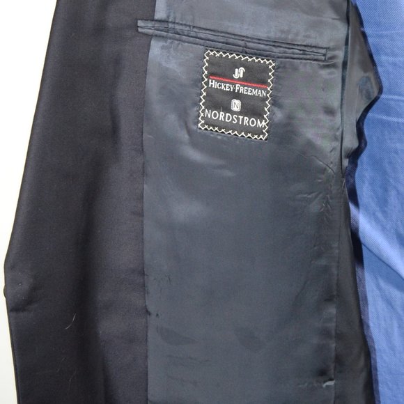 Hickey Freeman 42L Sport Coat Blazer Suit Jacket N - Picture 6 of 8